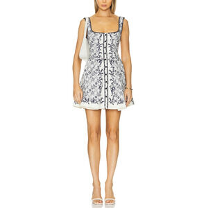 Alemais 'Airlie' White Linen Mini Dress Size 2 - NWT